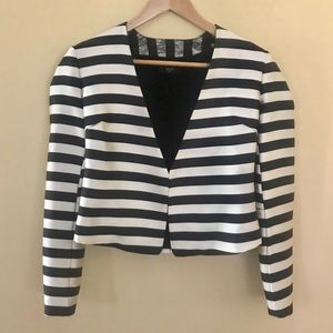 Dolce Vita Winona Blazer in Black/Cream Stripe